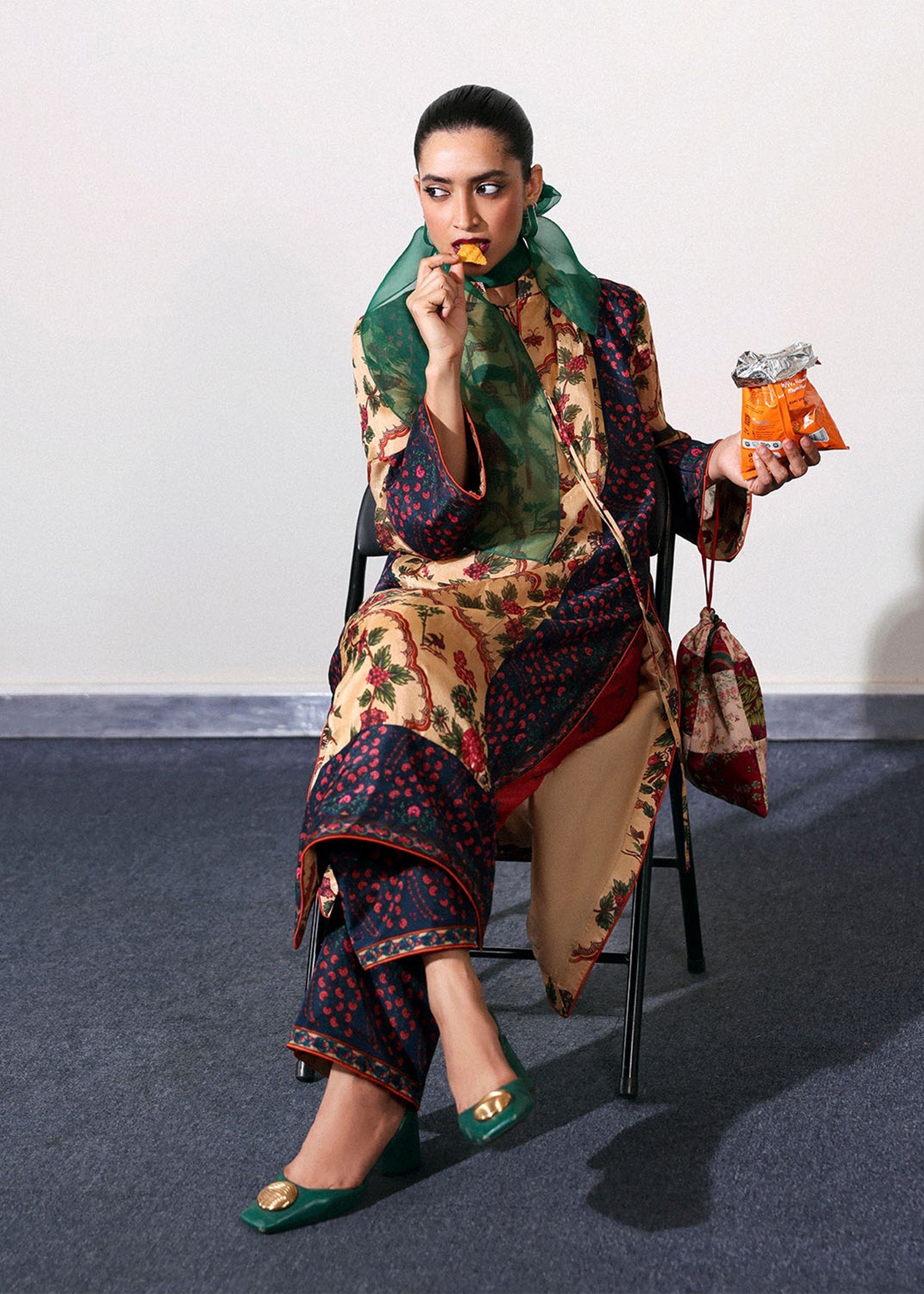 Hussain Rehar | Pay Day | Mocha - by Libasekhas UK - Registered Vendor of : Hussain Rehar - 100% Original Designer Dress