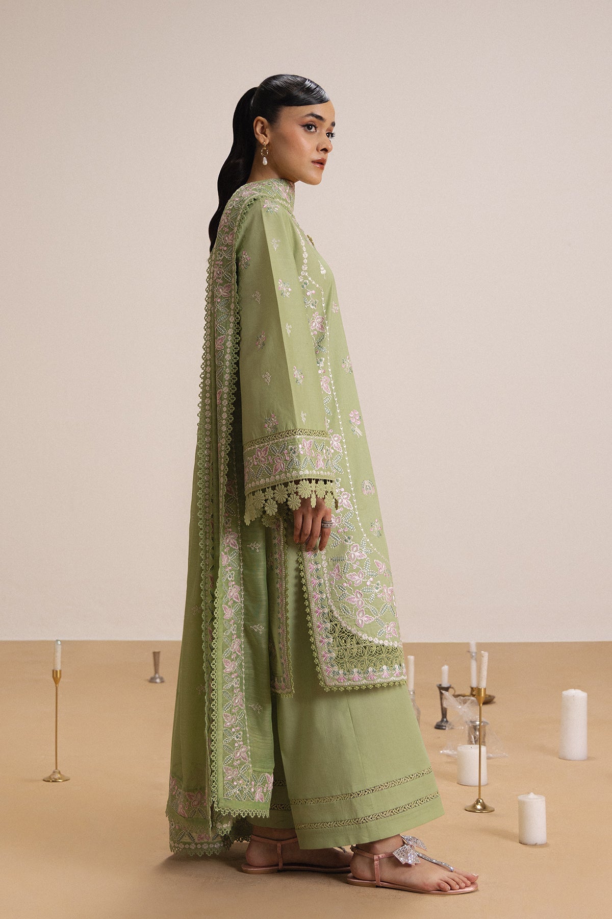 Afrozeh | Basic Pret 26 RTW | NACRE - by Libasekhas UK - Registered Vendor of : Afrozeh - 100% Original Designer Dress