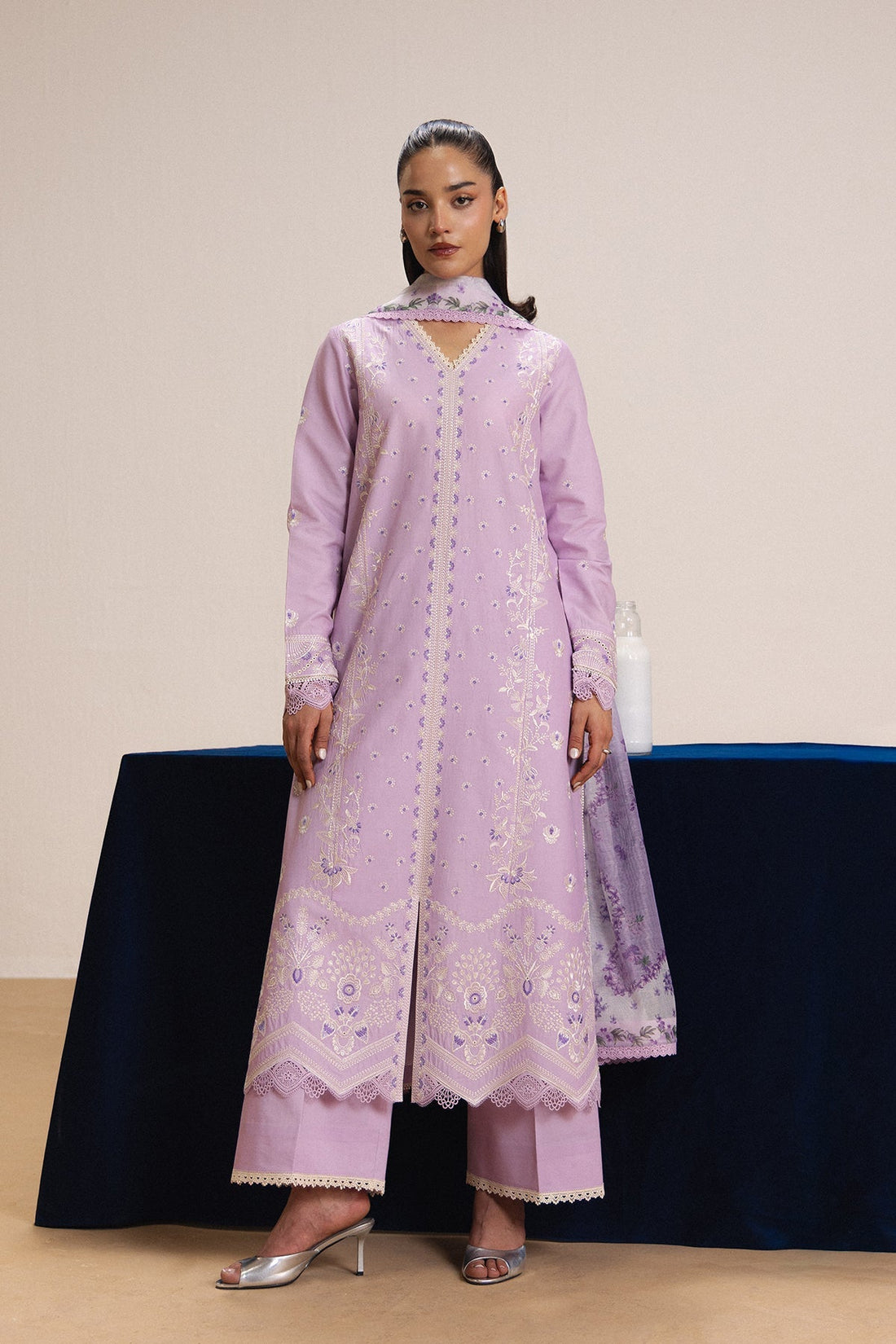 Afrozeh | Basic Pret 26 RTW |NUAGE - by Libasekhas UK - Registered Vendor of : Afrozeh - 100% Original Designer Dress