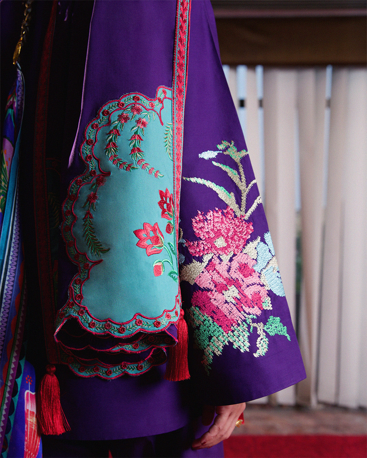 Jugnu | Summer Pret 25 | Sagnik - Scarf - by Libasekhas UK - Registered Vendor of : Jugnu - 100% Original Designer Dress
