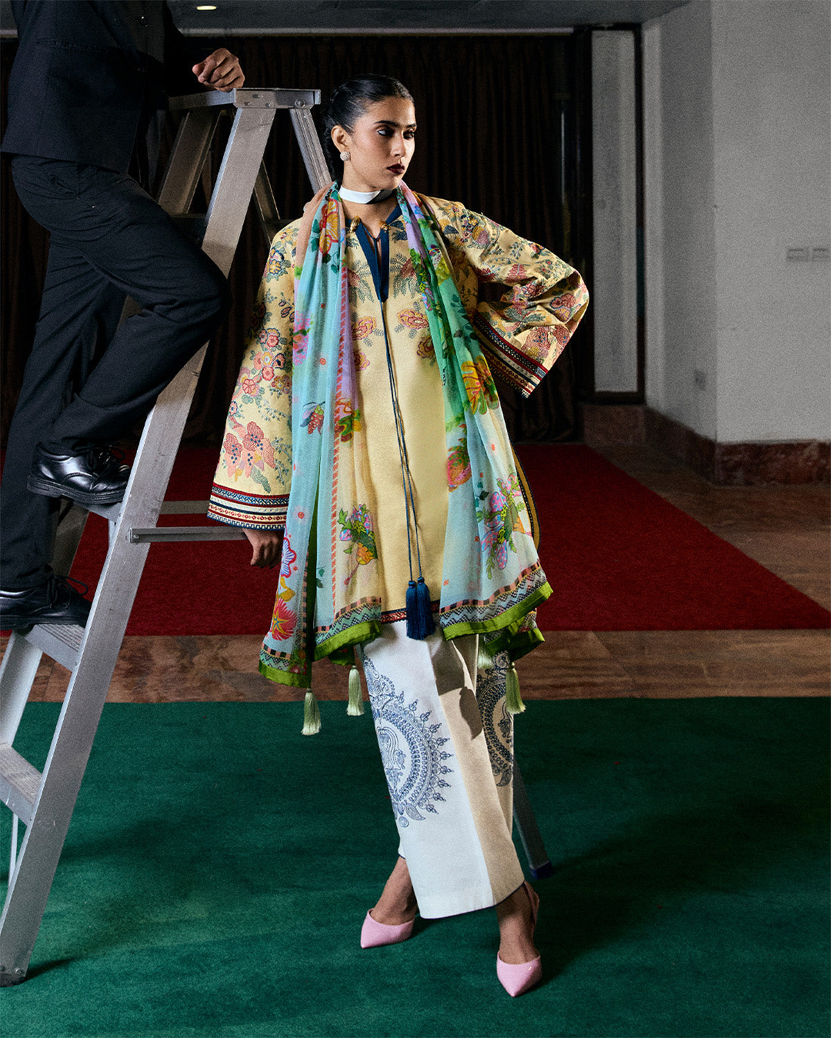 Jugnu | Summer Pret 25 | Yavani - by Libasekhas UK - Registered Vendor of : Jugnu - 100% Original Designer Dress
