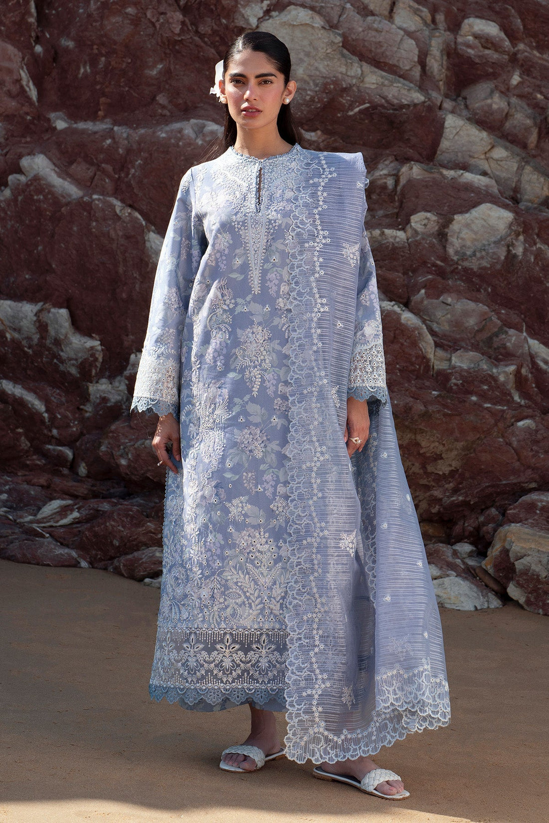 Afrozeh | Summer Together 25 | Moonlight - by - Libasekhas UK - Registered Vendor of : Afrozeh - 100% Original Designer Dresss