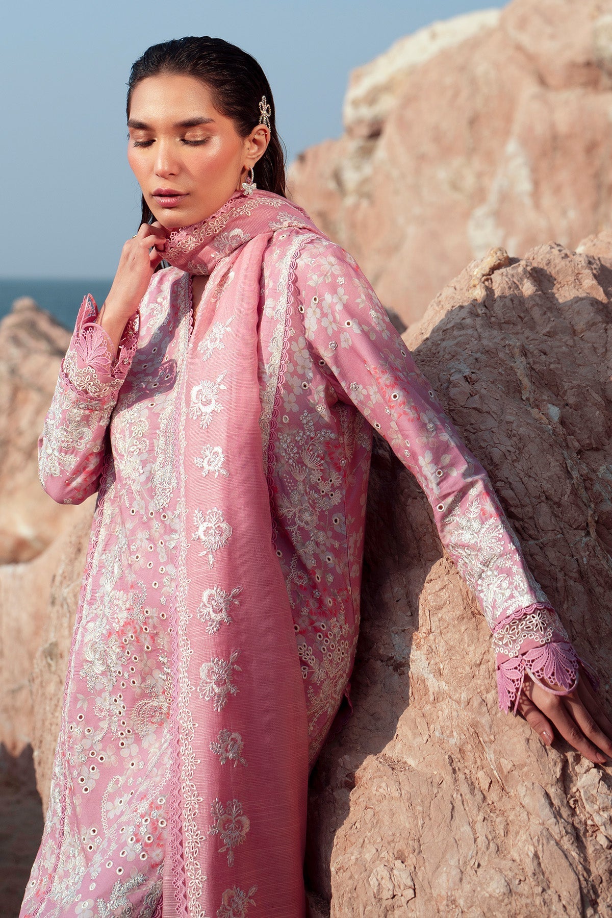 Afrozeh | Summer Together 25 | Pearls - by - Libasekhas UK - Registered Vendor of : Afrozeh - 100% Original Designer Dresss