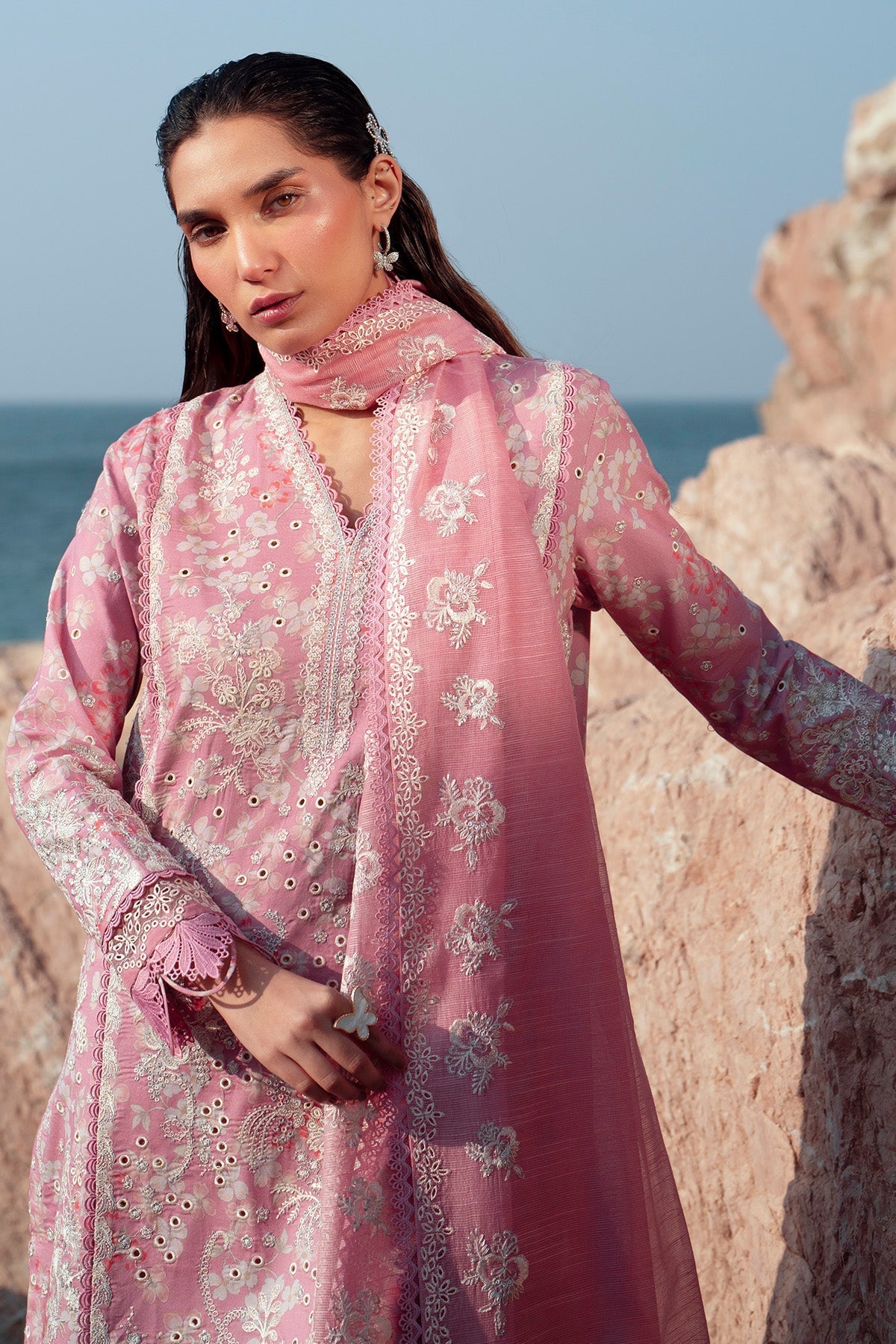 Afrozeh | Summer Together 25 | Pearls - by - Libasekhas UK - Registered Vendor of : Afrozeh - 100% Original Designer Dresss