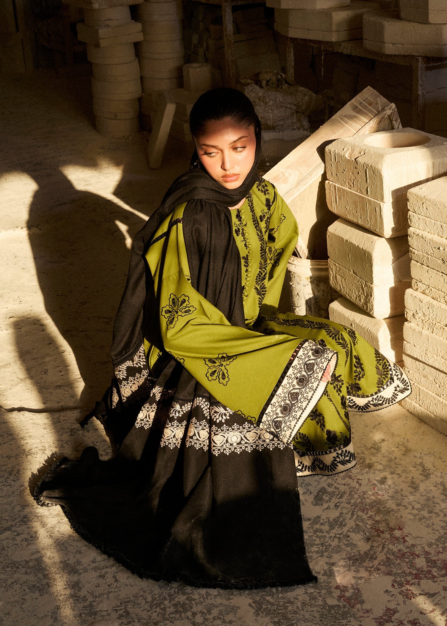 Hussain Rehar | Khaddar Pret 25 |GULMARG - by Libasekhas UK - Registered Vendor of : Hussain Rehar - 100% Original Designer Dress