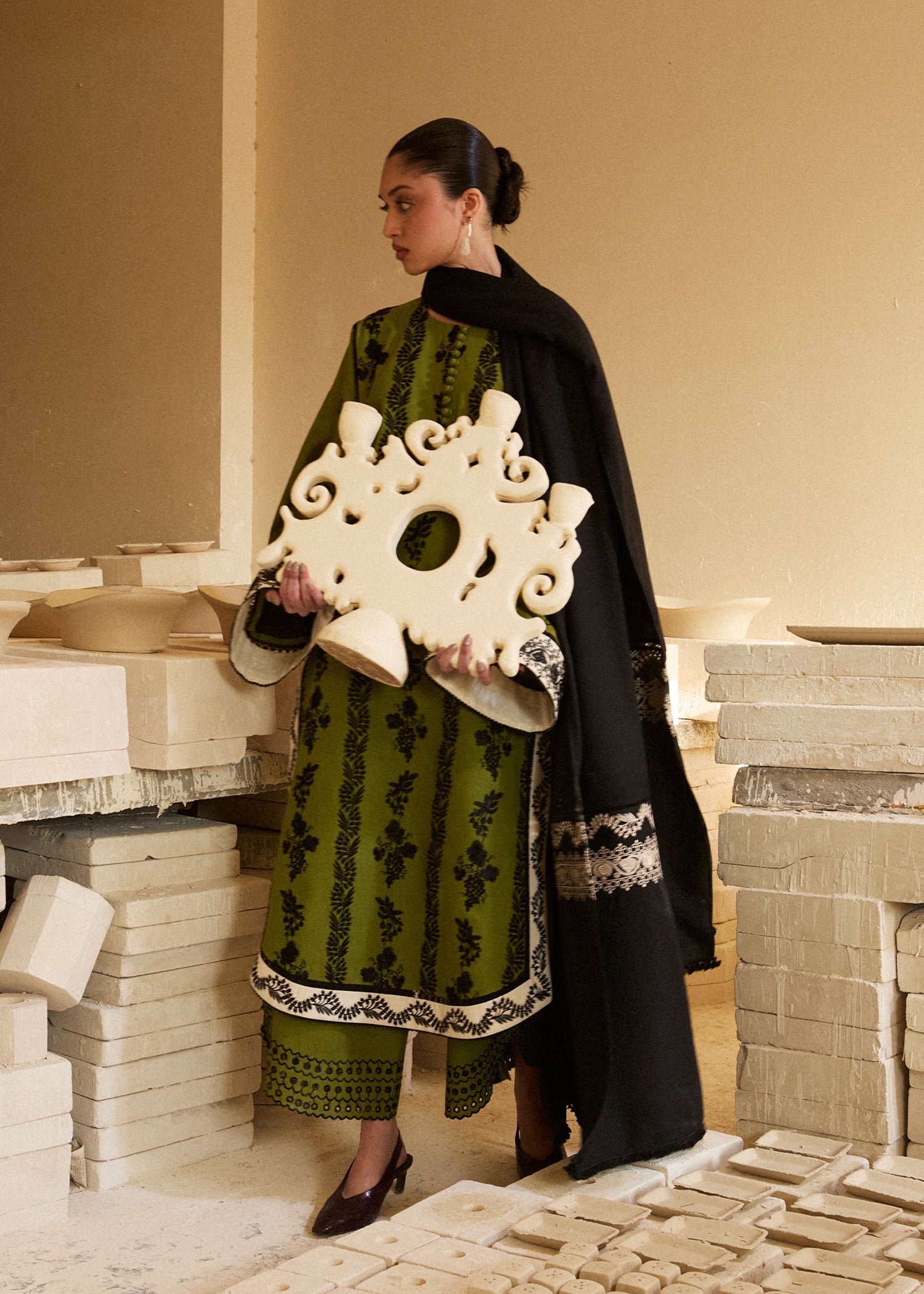 Hussain Rehar | Khaddar Pret 25 |GULMARG - by Libasekhas UK - Registered Vendor of : Hussain Rehar - 100% Original Designer Dress