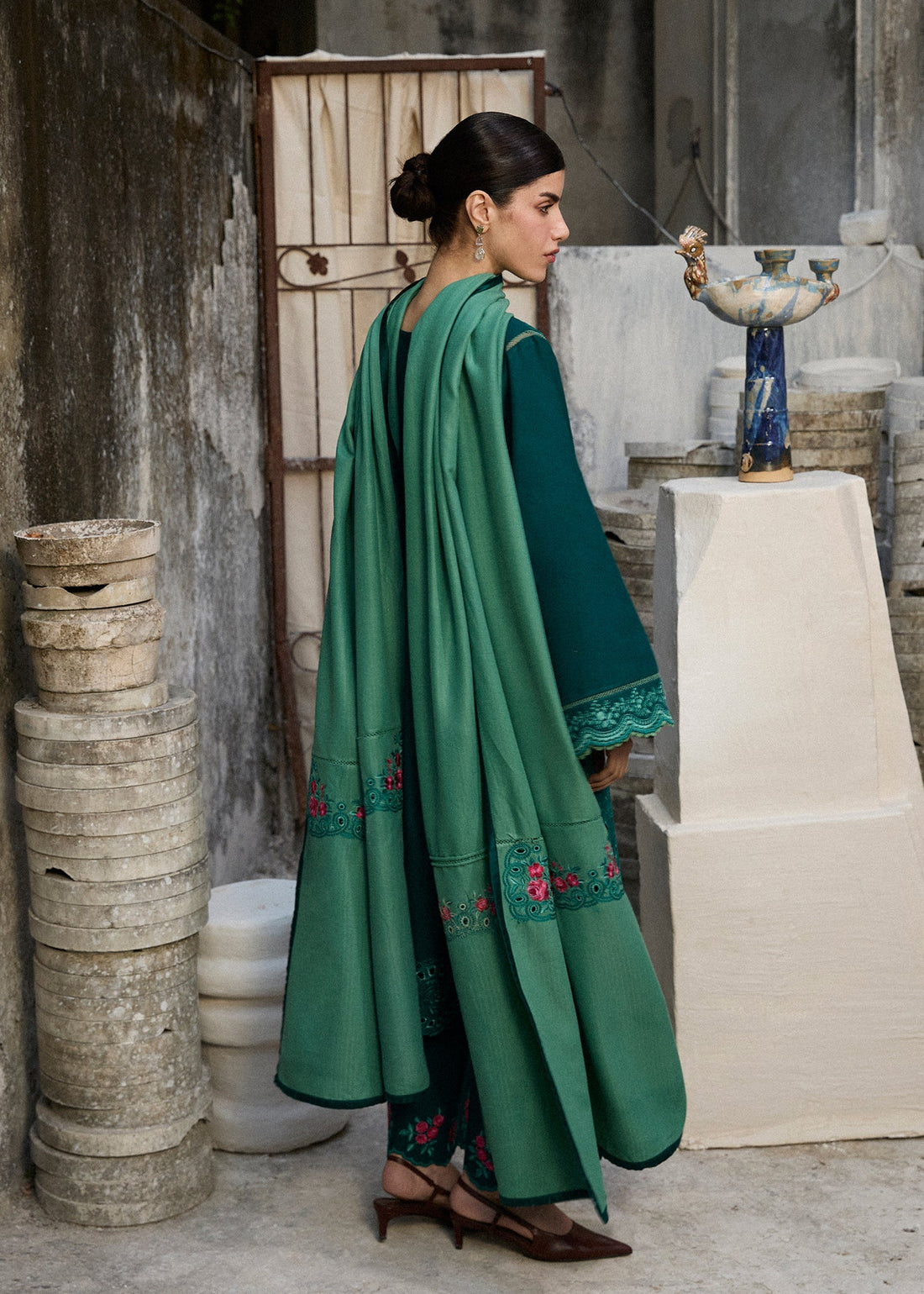 Hussain Rehar | Khaddar Pret 25 |JHEEL - by Libasekhas UK - Registered Vendor of : Hussain Rehar - 100% Original Designer Dress