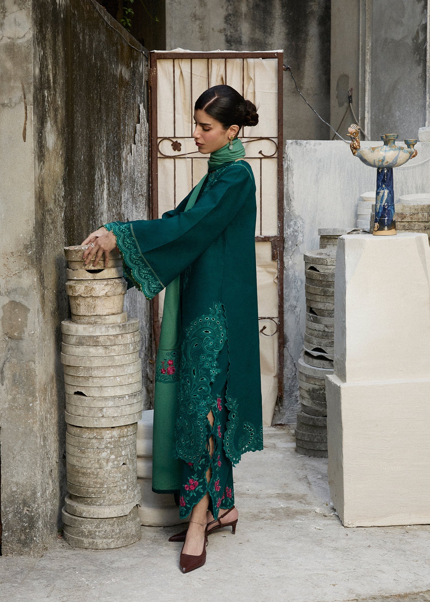 Hussain Rehar | Khaddar Pret 25 |JHEEL - by Libasekhas UK - Registered Vendor of : Hussain Rehar - 100% Original Designer Dress