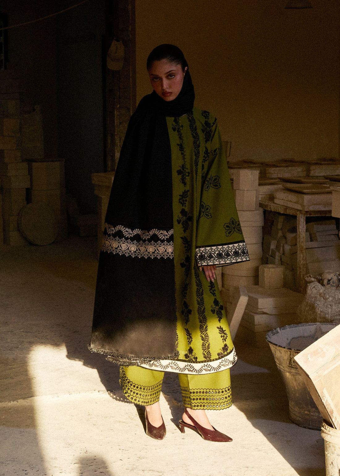 Hussain Rehar | Khaddar Pret 25 |GULMARG - by Libasekhas UK - Registered Vendor of : Hussain Rehar - 100% Original Designer Dress