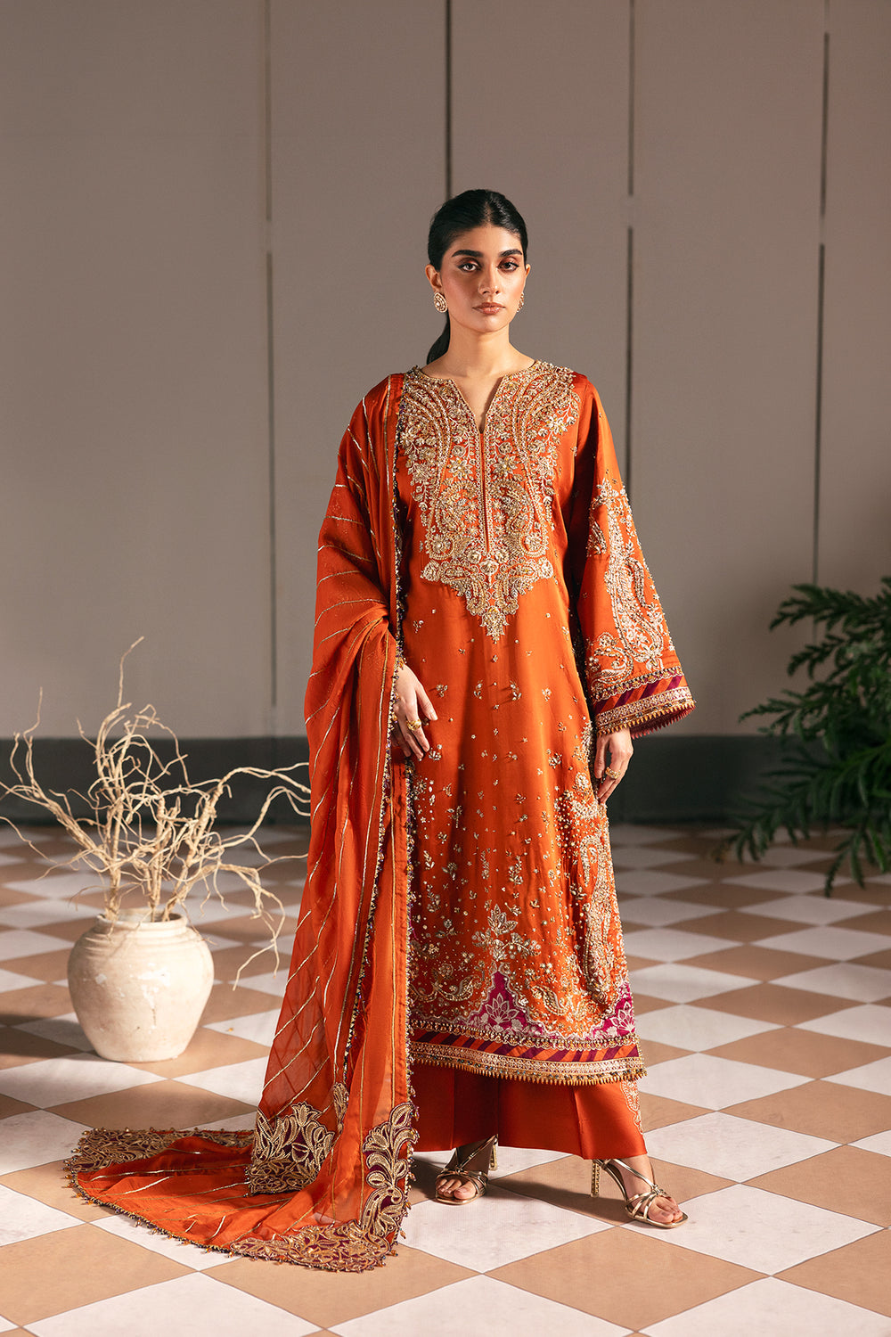 Afrozeh | Silk Muse 26 | Vellum - by Libasekhas UK - Registered Vendor of : Afrozeh - 100% Original Designer Dress