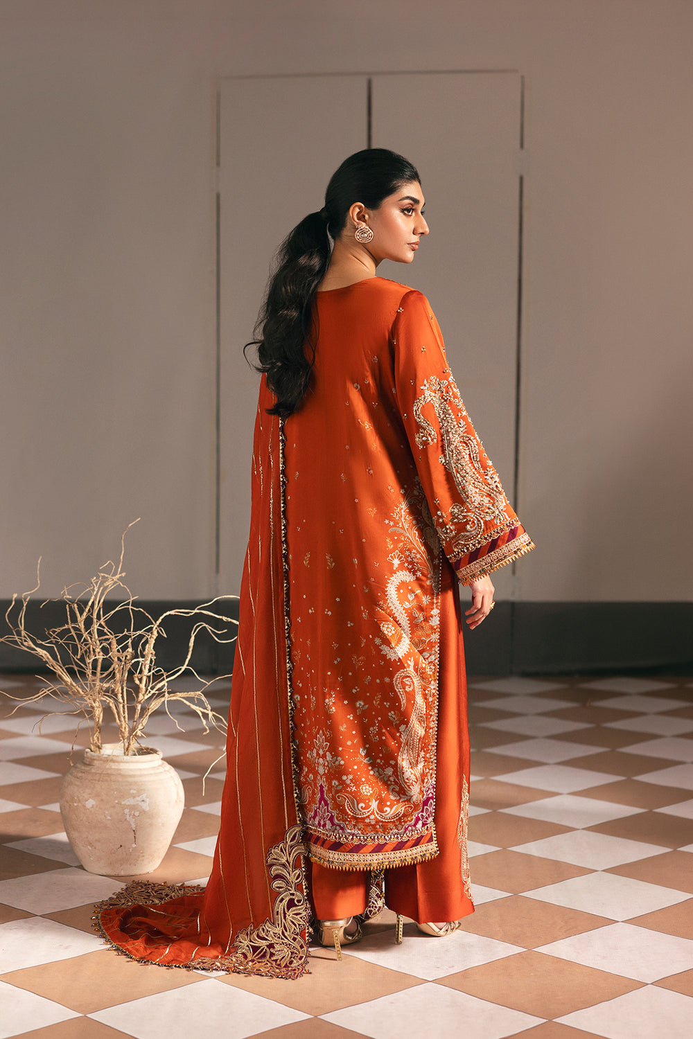 Afrozeh | Silk Muse 26 | Vellum - by Libasekhas UK - Registered Vendor of : Afrozeh - 100% Original Designer Dress