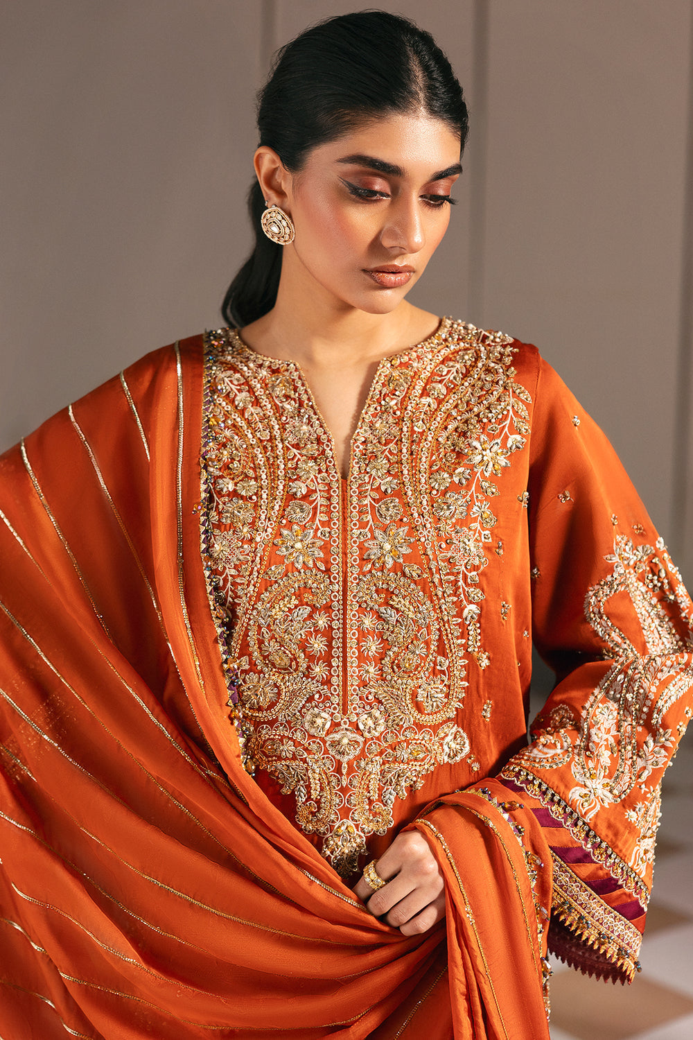 Afrozeh | Silk Muse 26 | Vellum - by Libasekhas UK - Registered Vendor of : Afrozeh - 100% Original Designer Dress