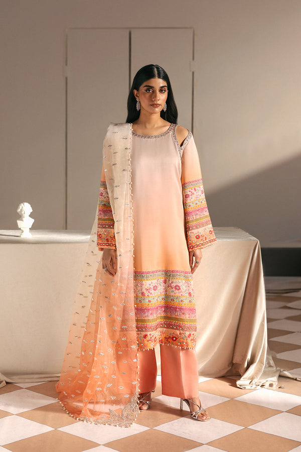 Afrozeh | Silk Muse 26 | Pearl Draped - by Libasekhas UK - Registered Vendor of : Afrozeh - 100% Original Designer Dress