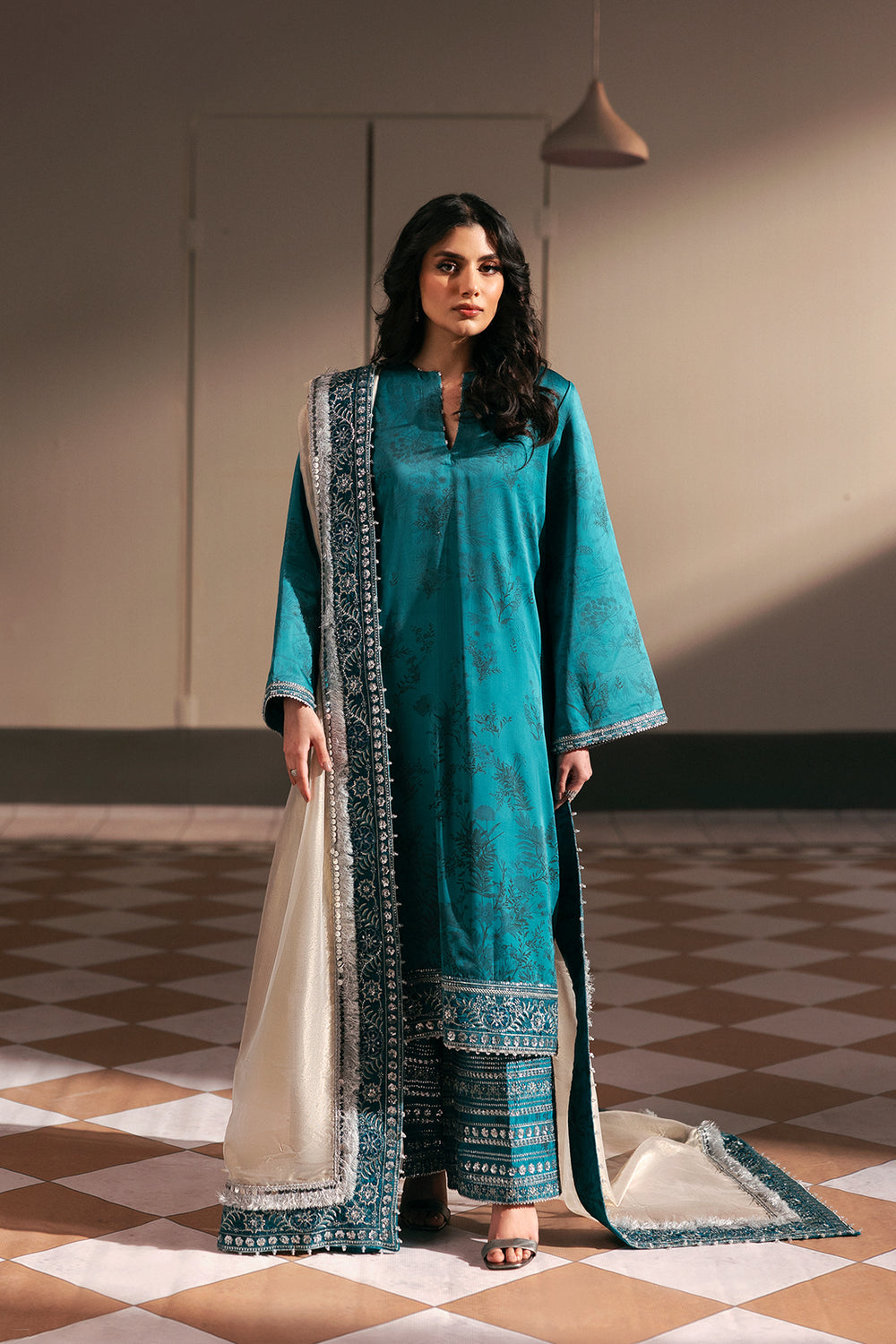 Afrozeh | Silk Muse 26 | Veloural - by Libasekhas UK - Registered Vendor of : Afrozeh - 100% Original Designer Dress