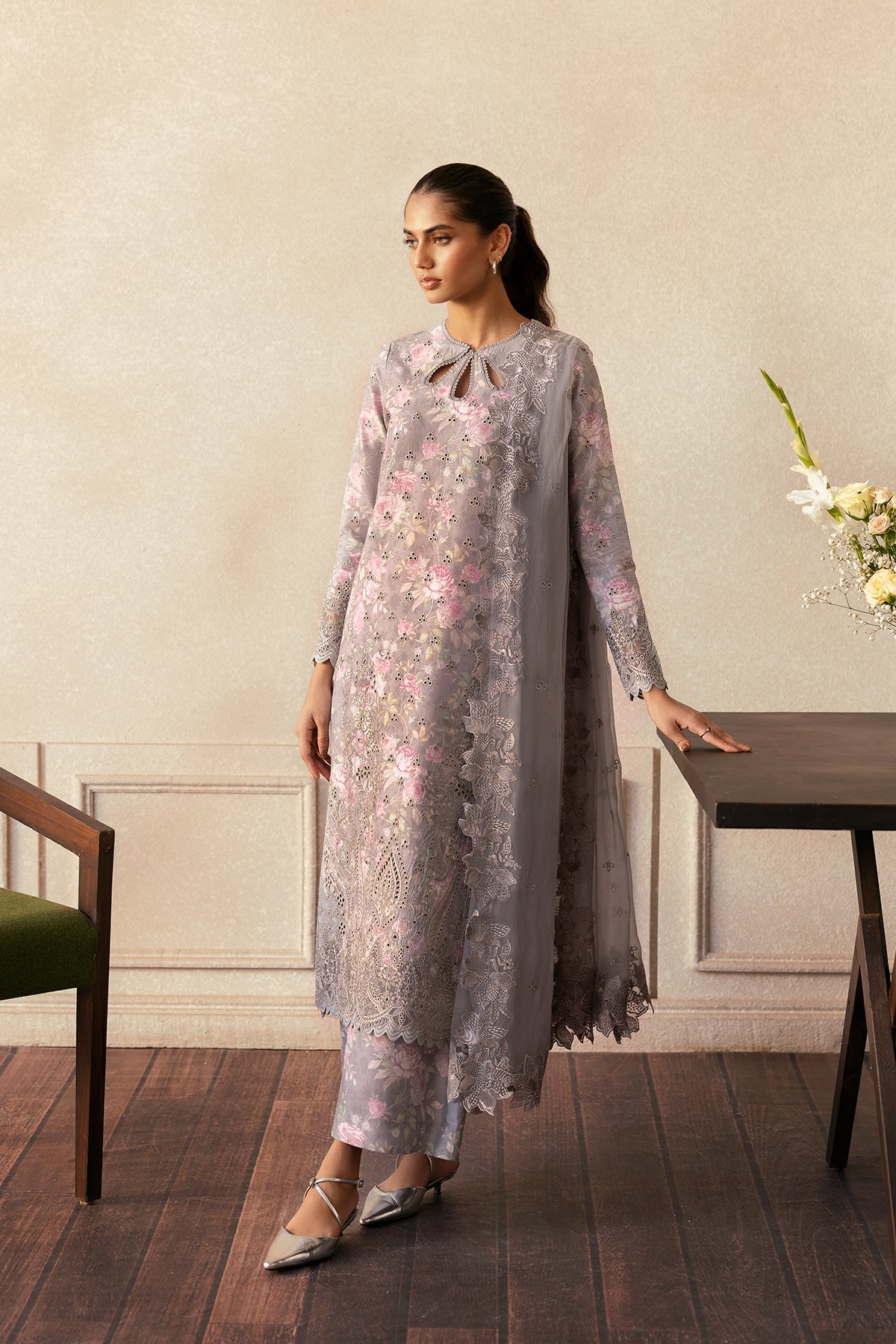 Afrozeh | Day Break | Wind Brushed - by - Libasekhas UK - Registered Vendor of : Afrozeh - 100% Original Designer Dresss