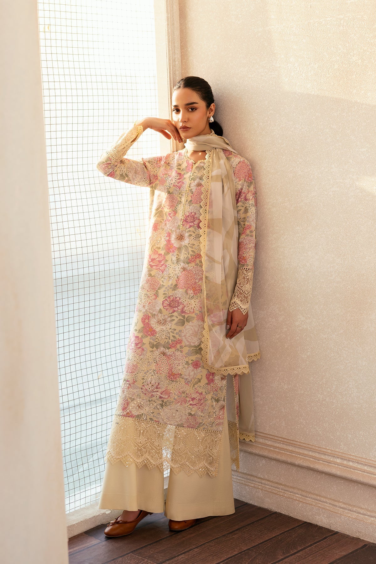 Afrozeh | Day Break | Glow Streaked - by - Libasekhas UK - Registered Vendor of : Afrozeh - 100% Original Designer Dresss