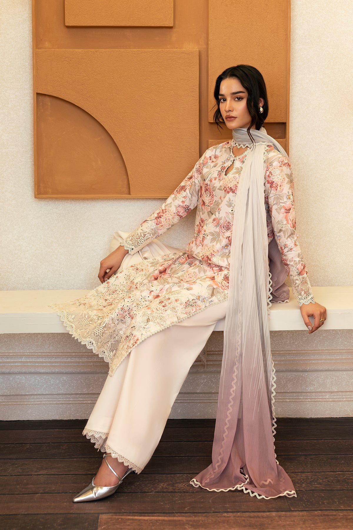 Afrozeh | Day Break | Horizon Faded - by - Libasekhas UK - Registered Vendor of : Afrozeh - 100% Original Designer Dresss
