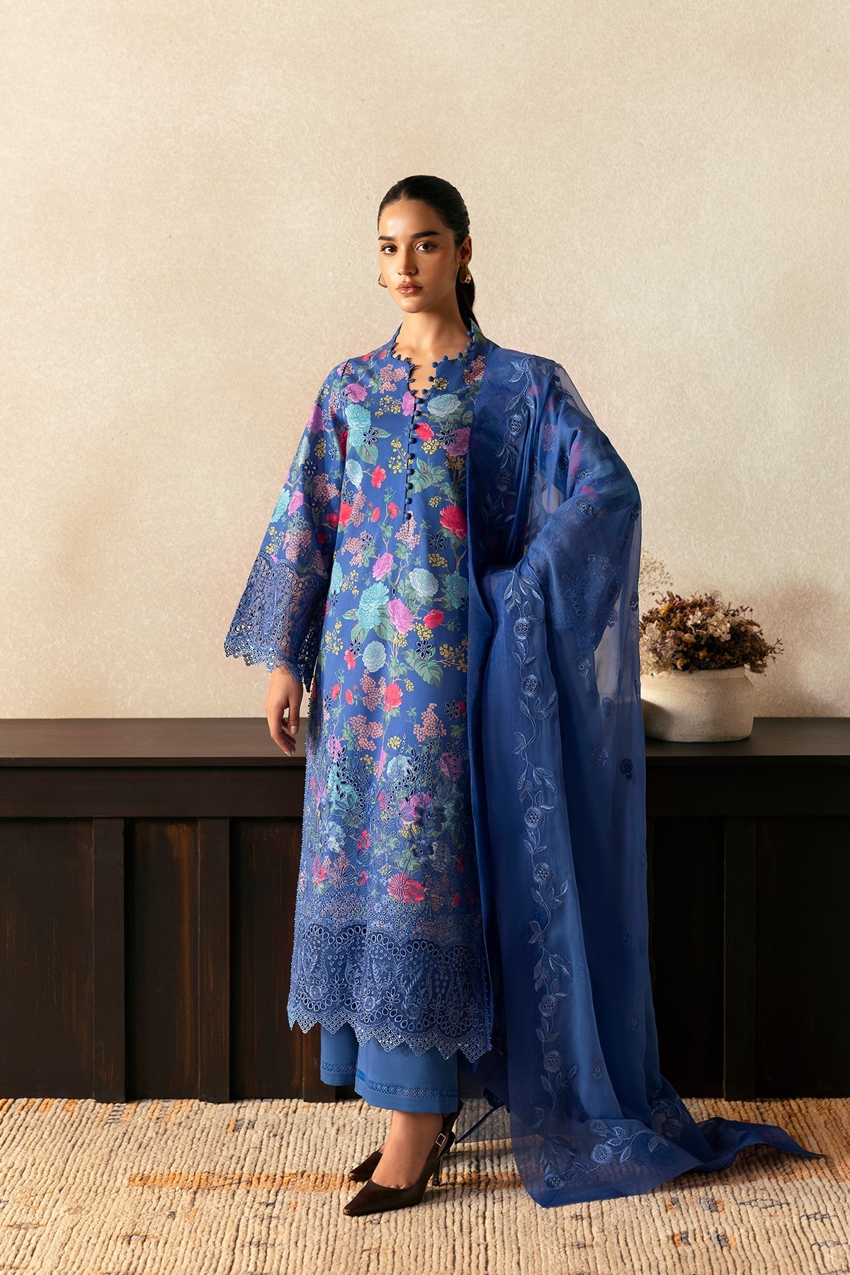 Afrozeh | Day Break | Mist Woven - by - Libasekhas UK - Registered Vendor of : Afrozeh - 100% Original Designer Dresss