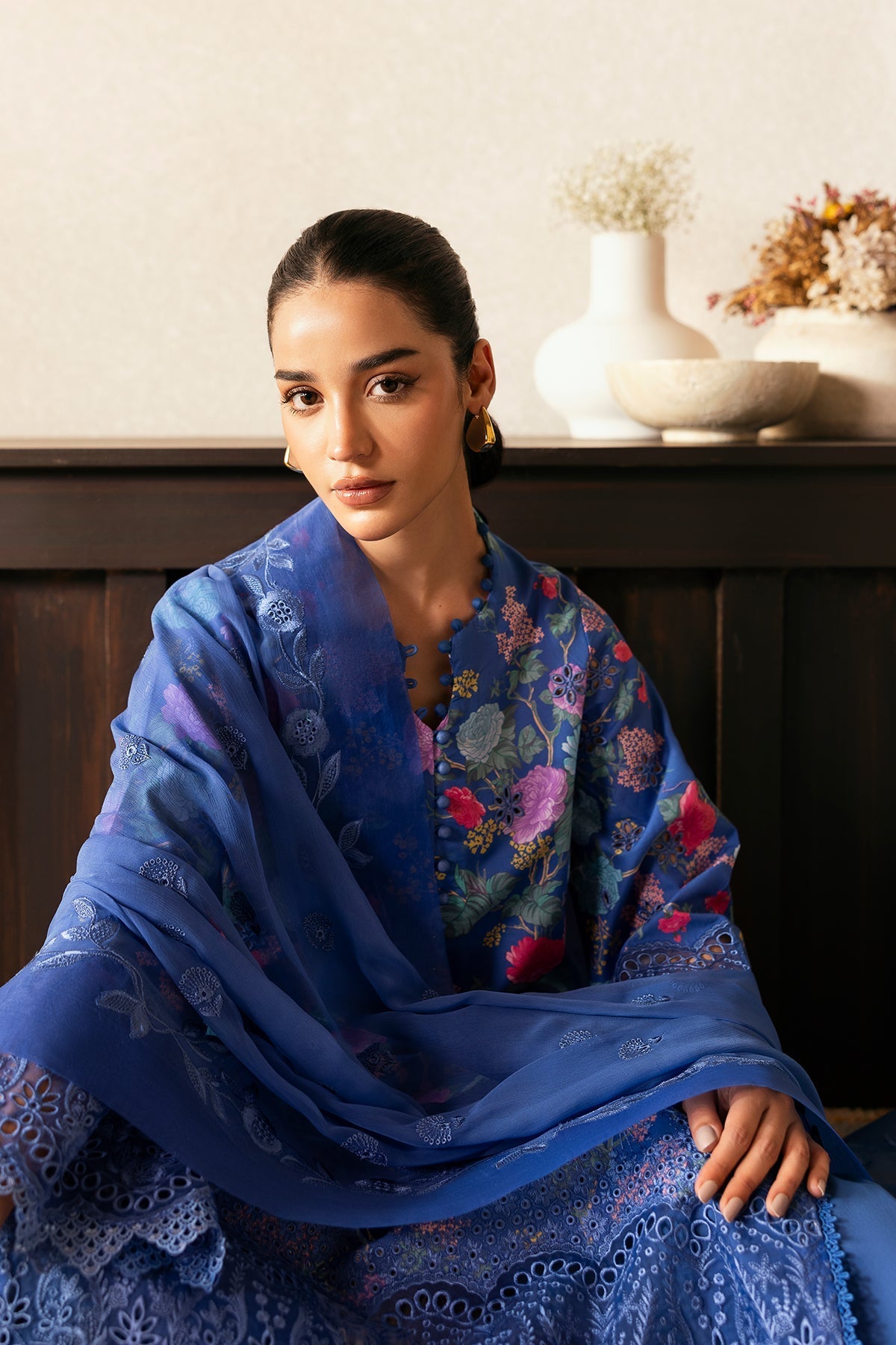 Afrozeh | Day Break | Mist Woven - by - Libasekhas UK - Registered Vendor of : Afrozeh - 100% Original Designer Dresss