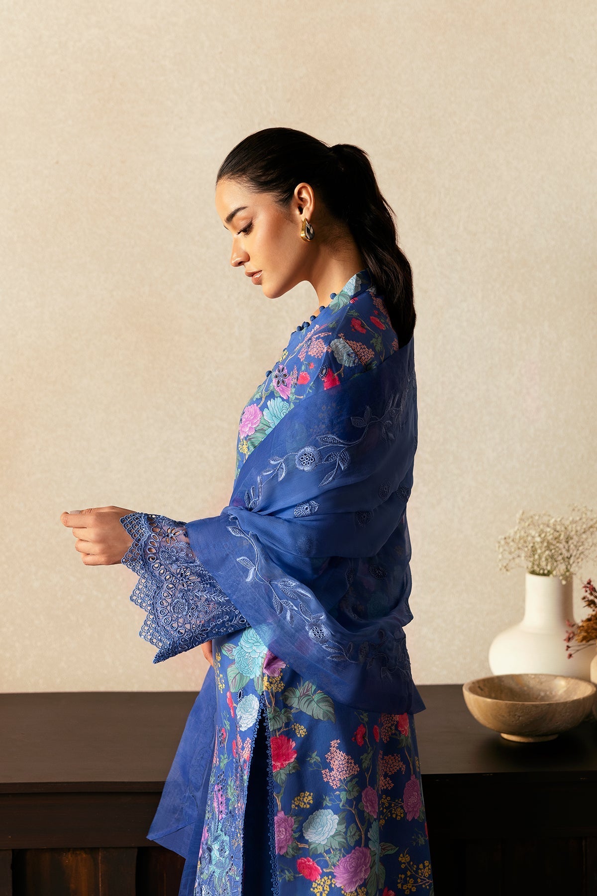 Afrozeh | Day Break | Mist Woven - by - Libasekhas UK - Registered Vendor of : Afrozeh - 100% Original Designer Dresss