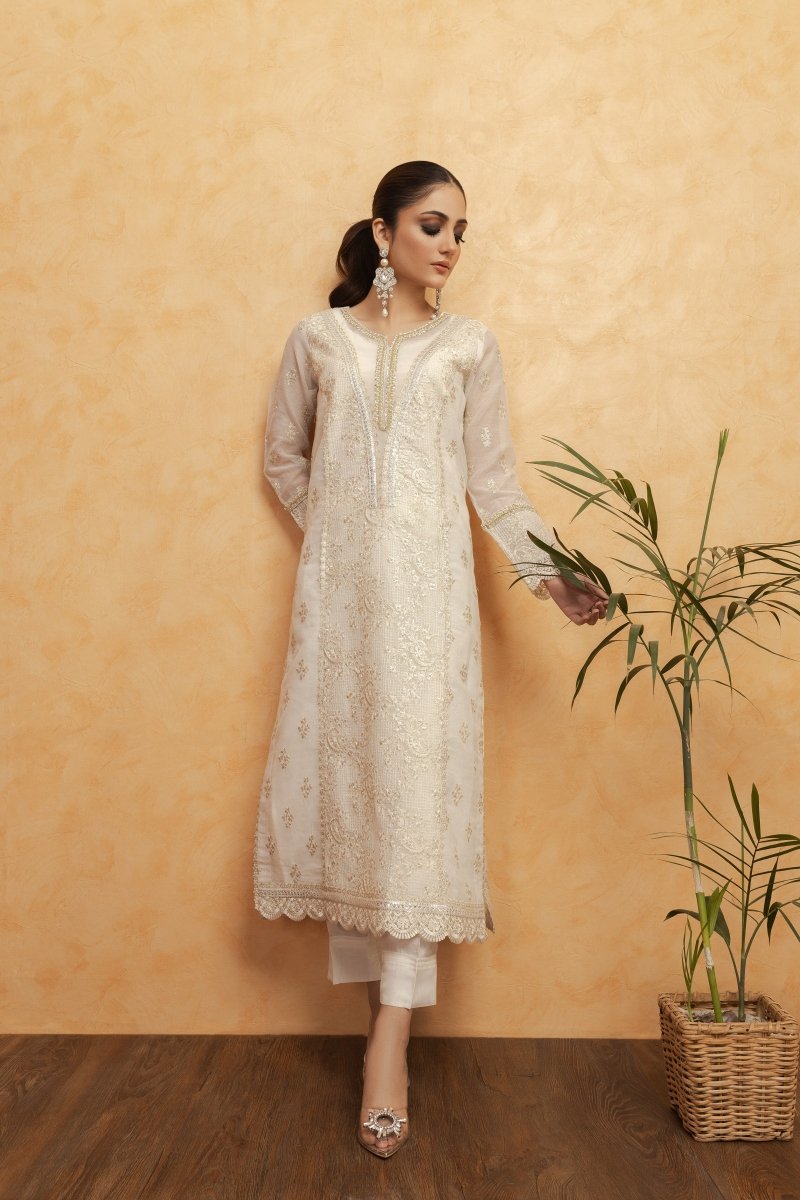 Panache | Pret | White Beauty - by - Libasekhas UK - Registered Vendor of : Panache By Mona - 100% Original Designer Dresss