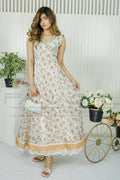 Panache | Pret | White Flora - by - Libasekhas UK - Registered Vendor of : Panache By Mona - 100% Original Designer Dresss