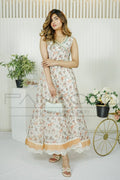 Panache | Pret | White Flora - by - Libasekhas UK - Registered Vendor of : Panache By Mona - 100% Original Designer Dresss