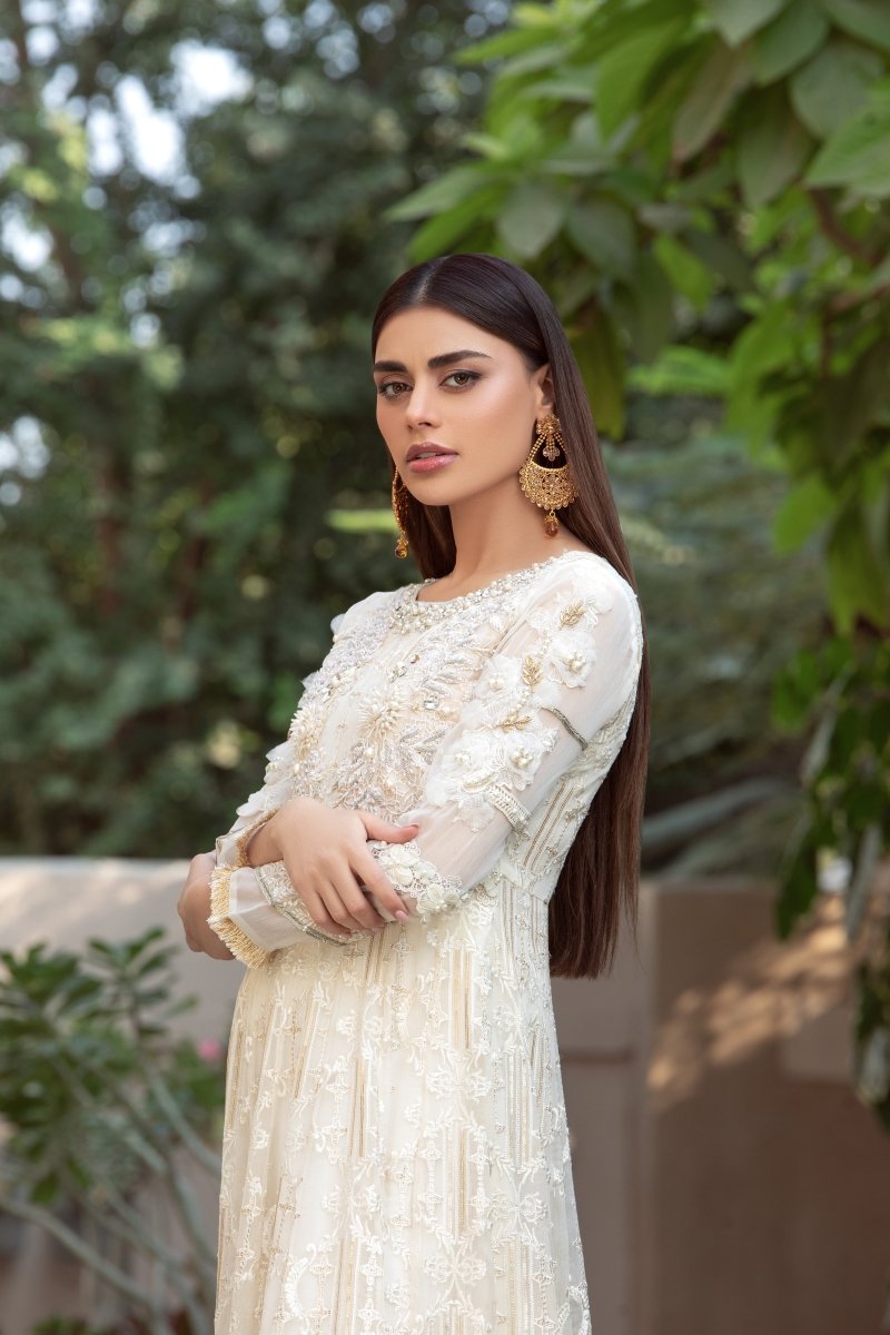Panache | Pret | White Sparkle - by - Libasekhas UK - Registered Vendor of : Panache By Mona - 100% Original Designer Dresss