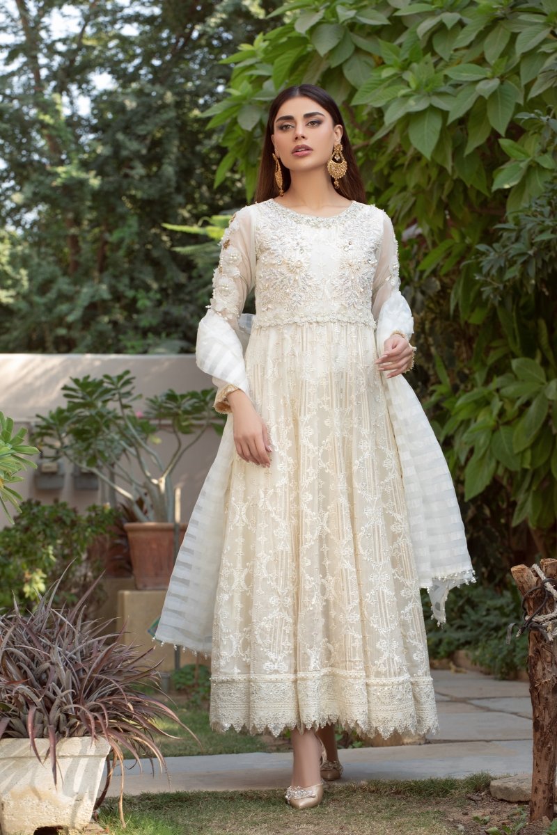 Panache | Pret | White Sparkle - by - Libasekhas UK - Registered Vendor of : Panache By Mona - 100% Original Designer Dresss