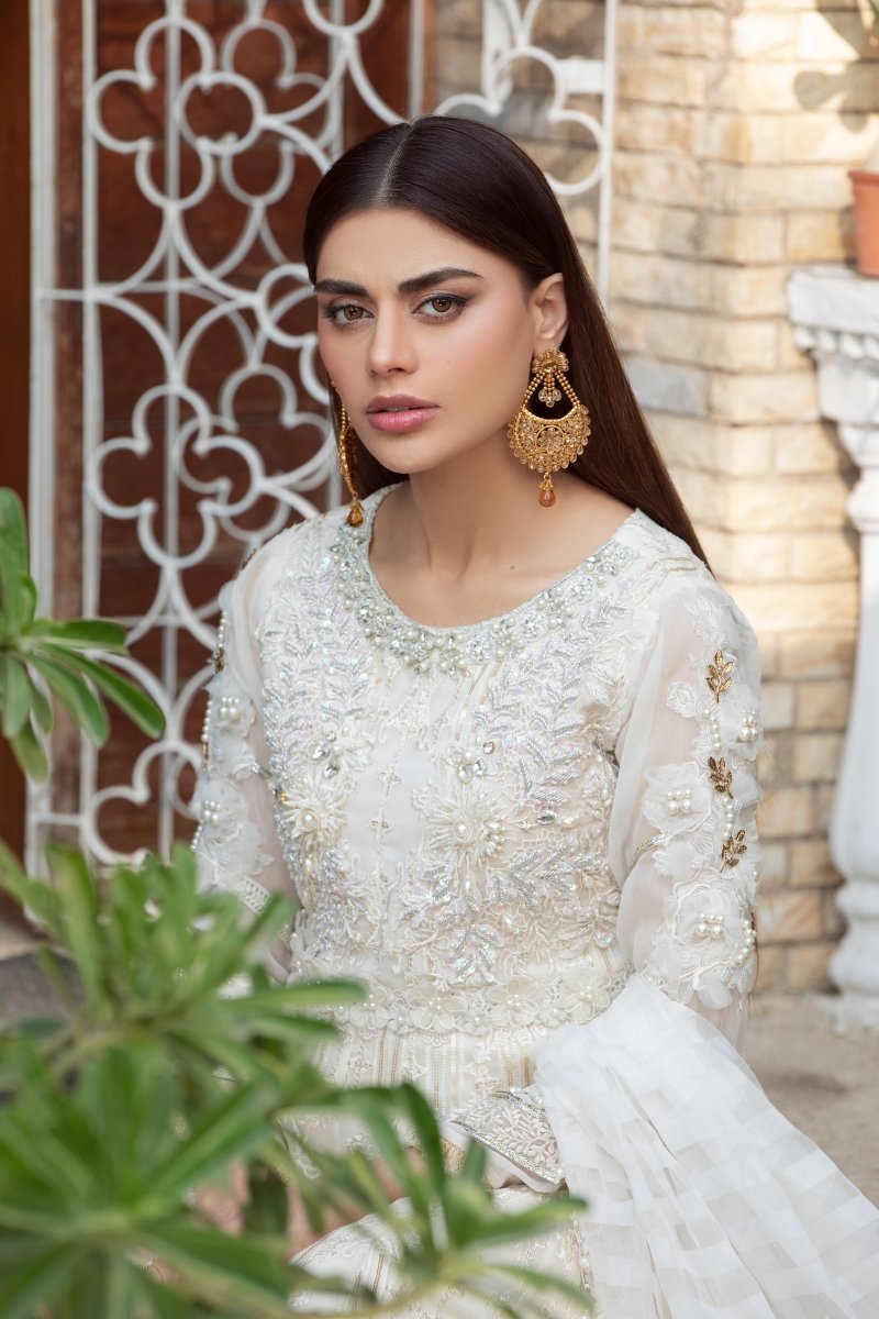 Panache | Pret | White Sparkle - by - Libasekhas UK - Registered Vendor of : Panache By Mona - 100% Original Designer Dresss