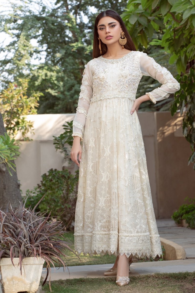 Panache | Pret | White Sparkle - by - Libasekhas UK - Registered Vendor of : Panache By Mona - 100% Original Designer Dresss