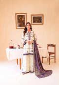 Faiza Faisal | FNF Printed Lawn | WHITY PLUM - by Libasekhas UK - Registered Vendor of : Faiza Faisal - 100% Original Designer Dress
