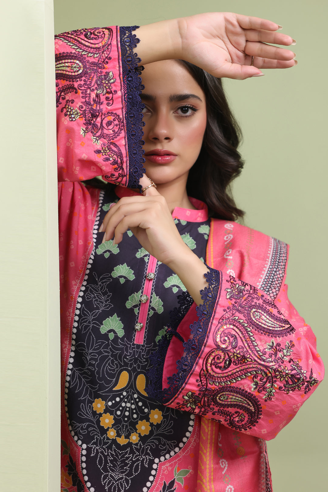 Zellbury | Unstitched 2 Piece Lawn | Embroidered Shirt Dupatta - 1171 - by - Libasekhas UK - Registered Vendor of : Zellbury Women - 100% Original Designer Dresss