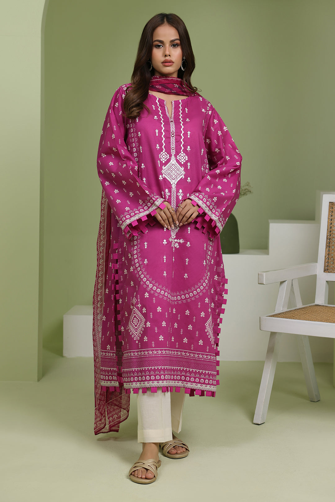 Zellbury | Unstitched 2 Piece Lawn | Embroidered Shirt Dupatta - 1717 - by - Libasekhas UK - Registered Vendor of : Zellbury Women - 100% Original Designer Dresss