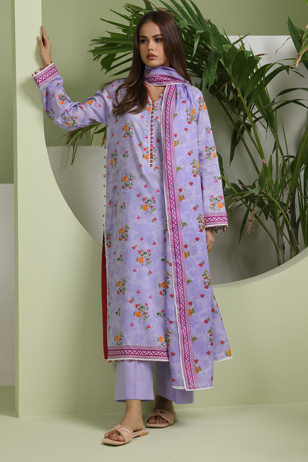 Zellbury | Unstitched 3 Piece Lawn | Shirt Shalwar Dupatta - 1420 - by - Libasekhas UK - Registered Vendor of : Zellbury Women - 100% Original Designer Dresss