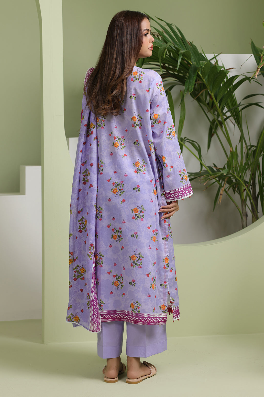 Zellbury | Unstitched 3 Piece Lawn | Shirt Shalwar Dupatta - 1420 - by - Libasekhas UK - Registered Vendor of : Zellbury Women - 100% Original Designer Dresss