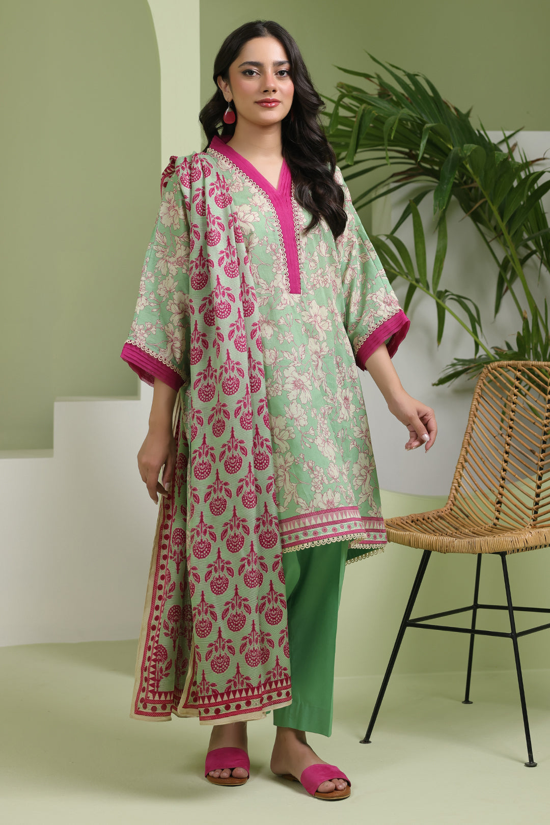 Zellbury | Unstitched 3 Piece Lawn | Shirt Shalwar Dupatta - 1502 - by - Libasekhas UK - Registered Vendor of : Zellbury Women - 100% Original Designer Dresss
