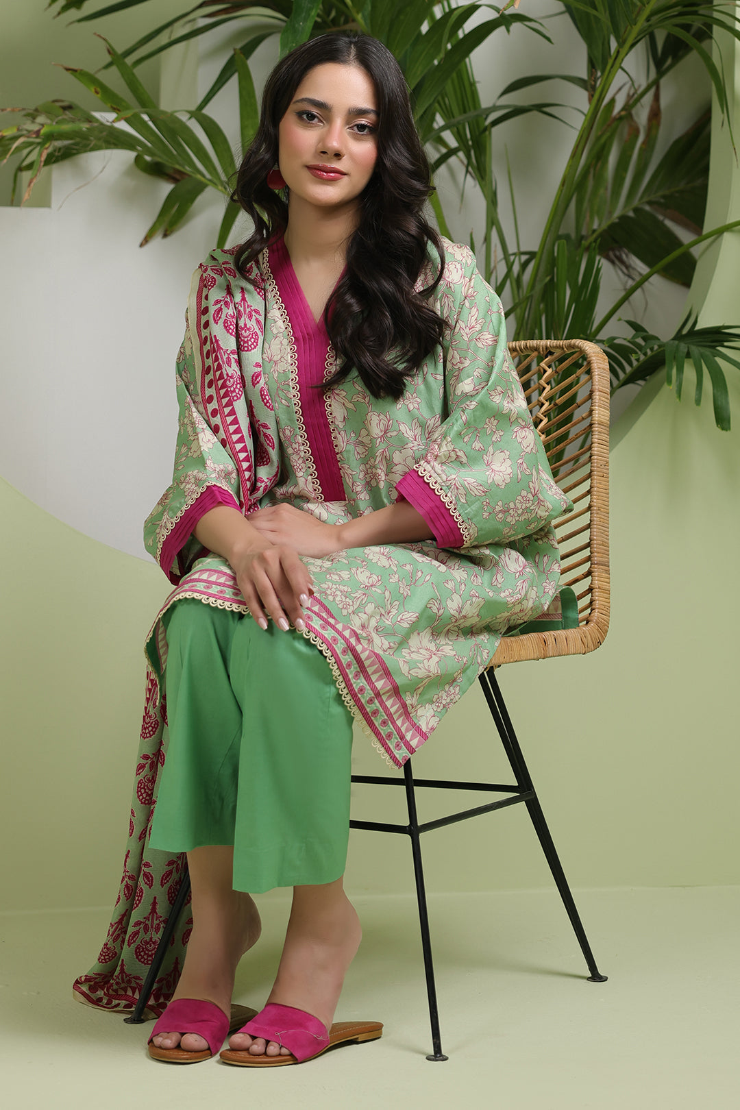 Zellbury | Unstitched 3 Piece Lawn | Shirt Shalwar Dupatta - 1502 - by - Libasekhas UK - Registered Vendor of : Zellbury Women - 100% Original Designer Dresss