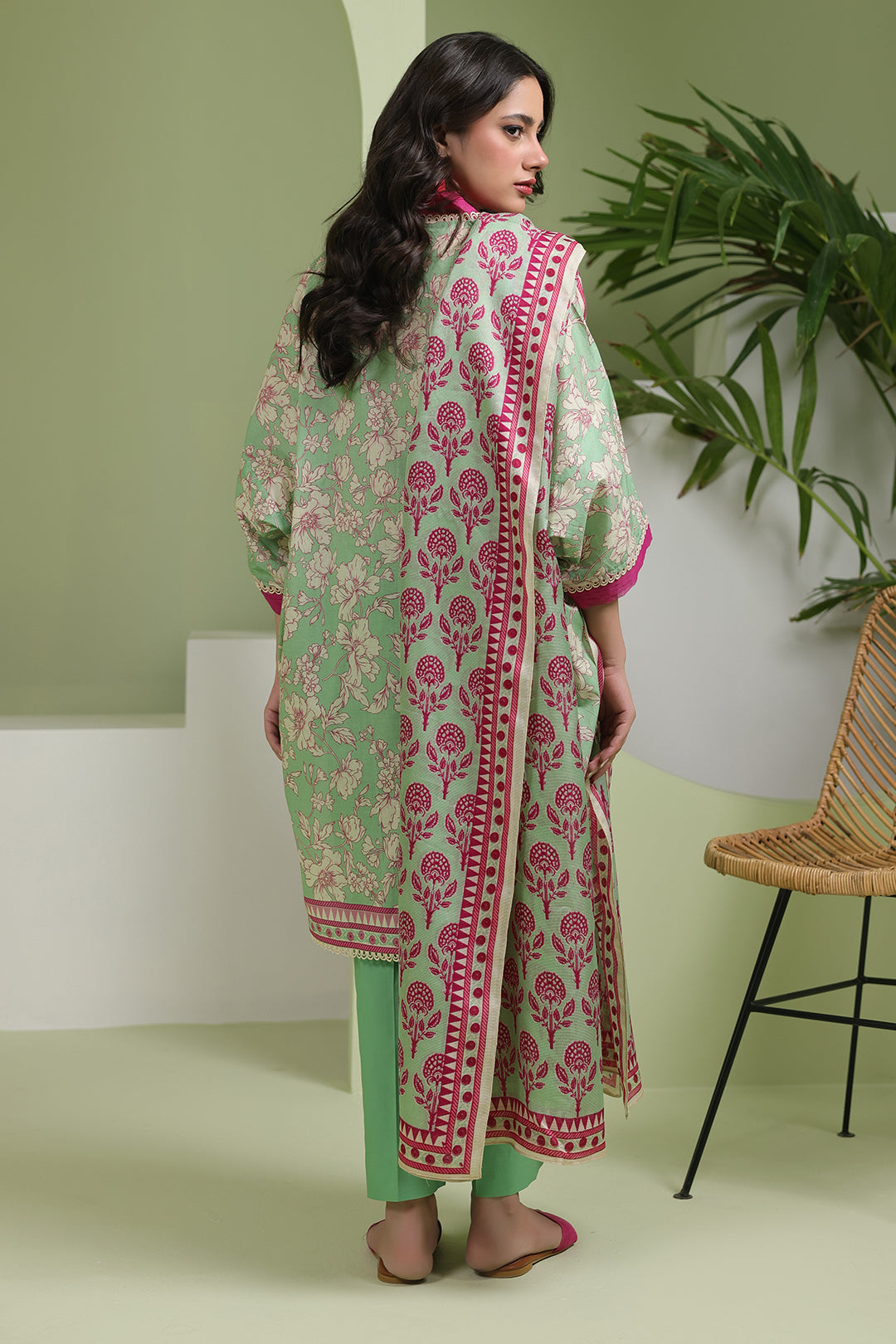 Zellbury | Unstitched 3 Piece Lawn | Shirt Shalwar Dupatta - 1502 - by - Libasekhas UK - Registered Vendor of : Zellbury Women - 100% Original Designer Dresss