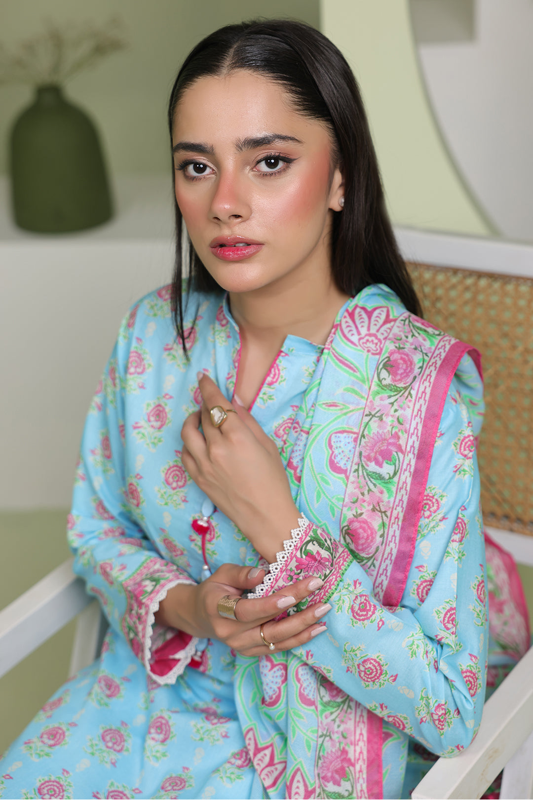Zellbury | Unstitched 3 Piece Lawn | Shirt Shalwar Dupatta - 1571 - by - Libasekhas UK - Registered Vendor of : Zellbury Women - 100% Original Designer Dresss