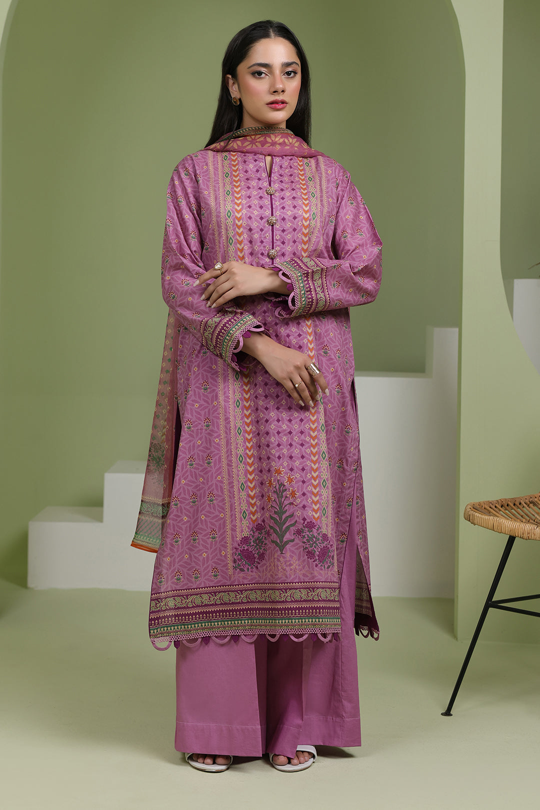 Zellbury | Unstitched 3 Piece Lawn | Shirt Shalwar Dupatta - 1718 - by - Libasekhas UK - Registered Vendor of : Zellbury Women - 100% Original Designer Dresss