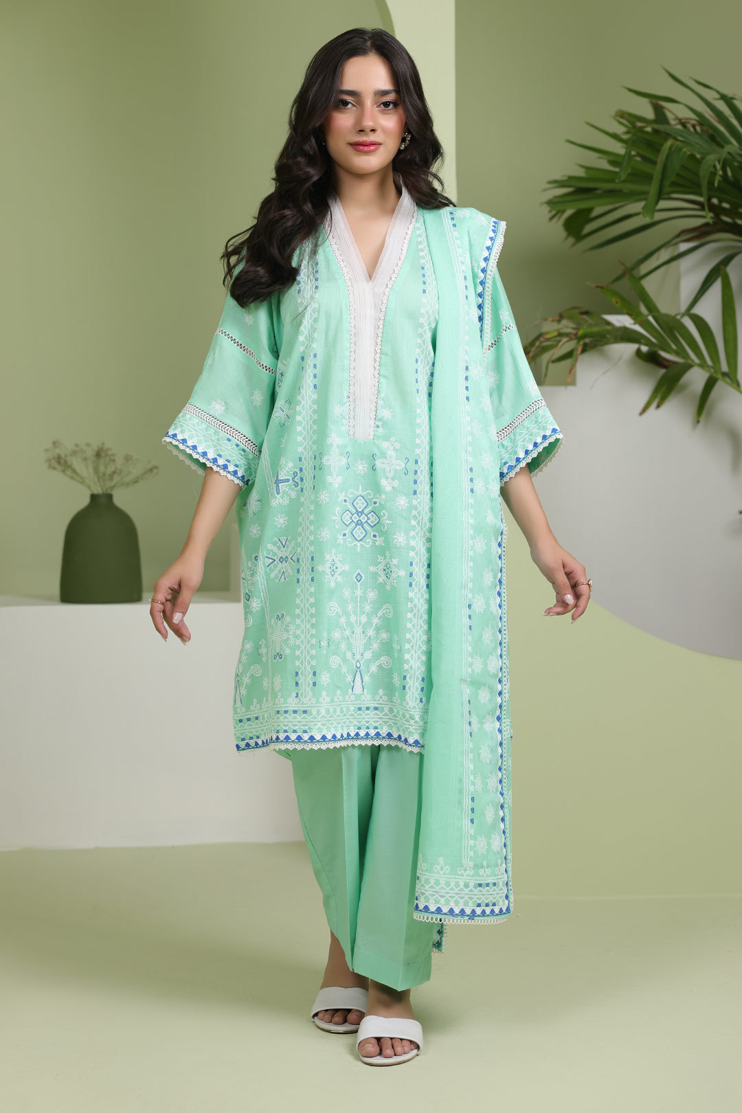 Zellbury | Unstitched 3 Piece Slub | Shirt Shalwar Dupatta - 1240 - by - Libasekhas UK - Registered Vendor of : Zellbury Women - 100% Original Designer Dresss