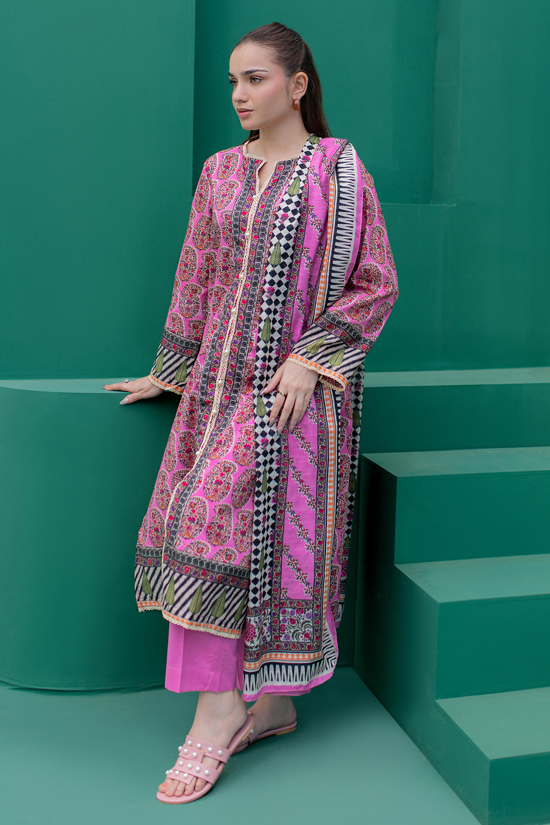 Zellbury | Summer Pret | Kurta Dupatta Trouser - 2830 - by - Libasekhas UK - Registered Vendor of : Zellbury Women - 100% Original Designer Dresss