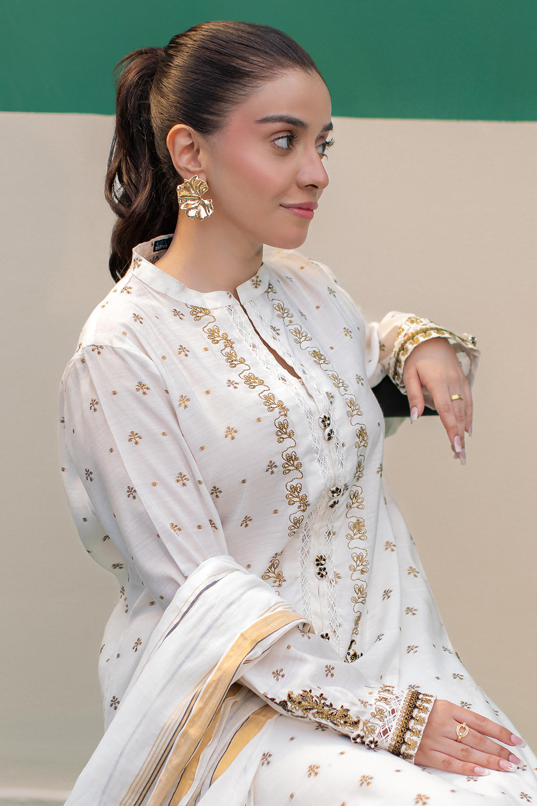 Zellbury | Summer Pret | Embroidered Kurta Dupatta - 1978 - by - Libasekhas UK - Registered Vendor of : Zellbury Women - 100% Original Designer Dresss