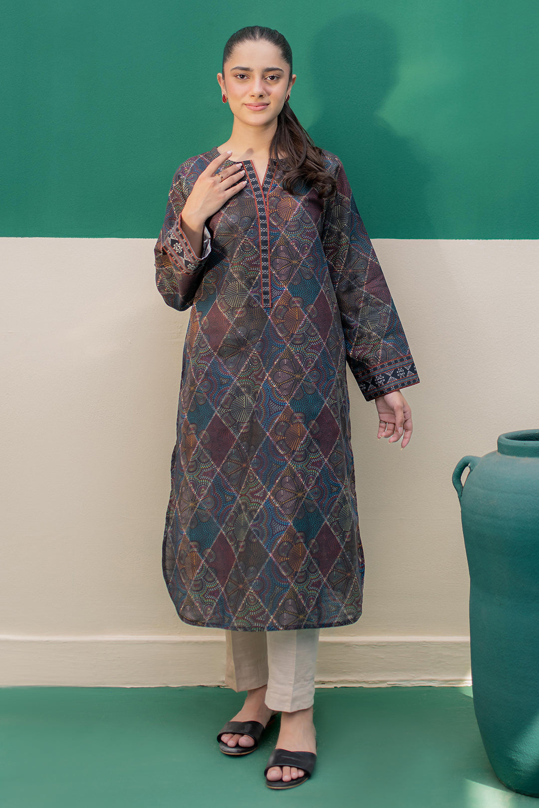 Zellbury | Winter Pret | Kurta - 3042 - by - Libasekhas UK - Registered Vendor of : Zellbury Women - 100% Original Designer Dresss
