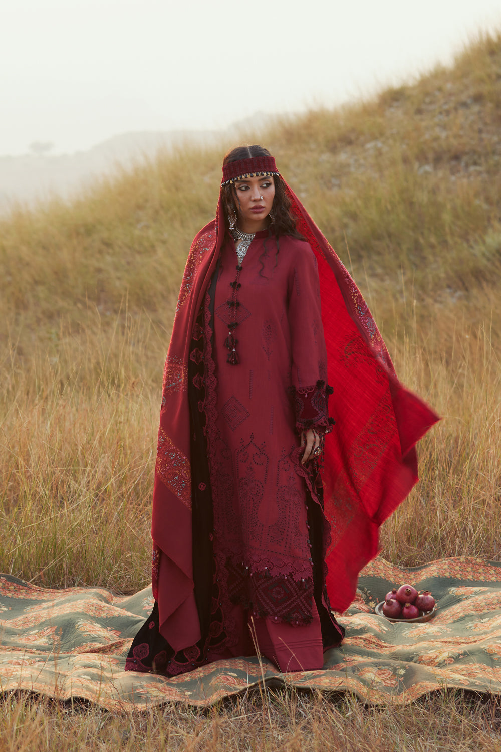 Saira Rizwan | Winter Khaddar 25 | NAZNEEN-SRW25-04 - by Libasekhas UK - Registered Vendor of : Saira Rizwan - 100% Original Designer Dress