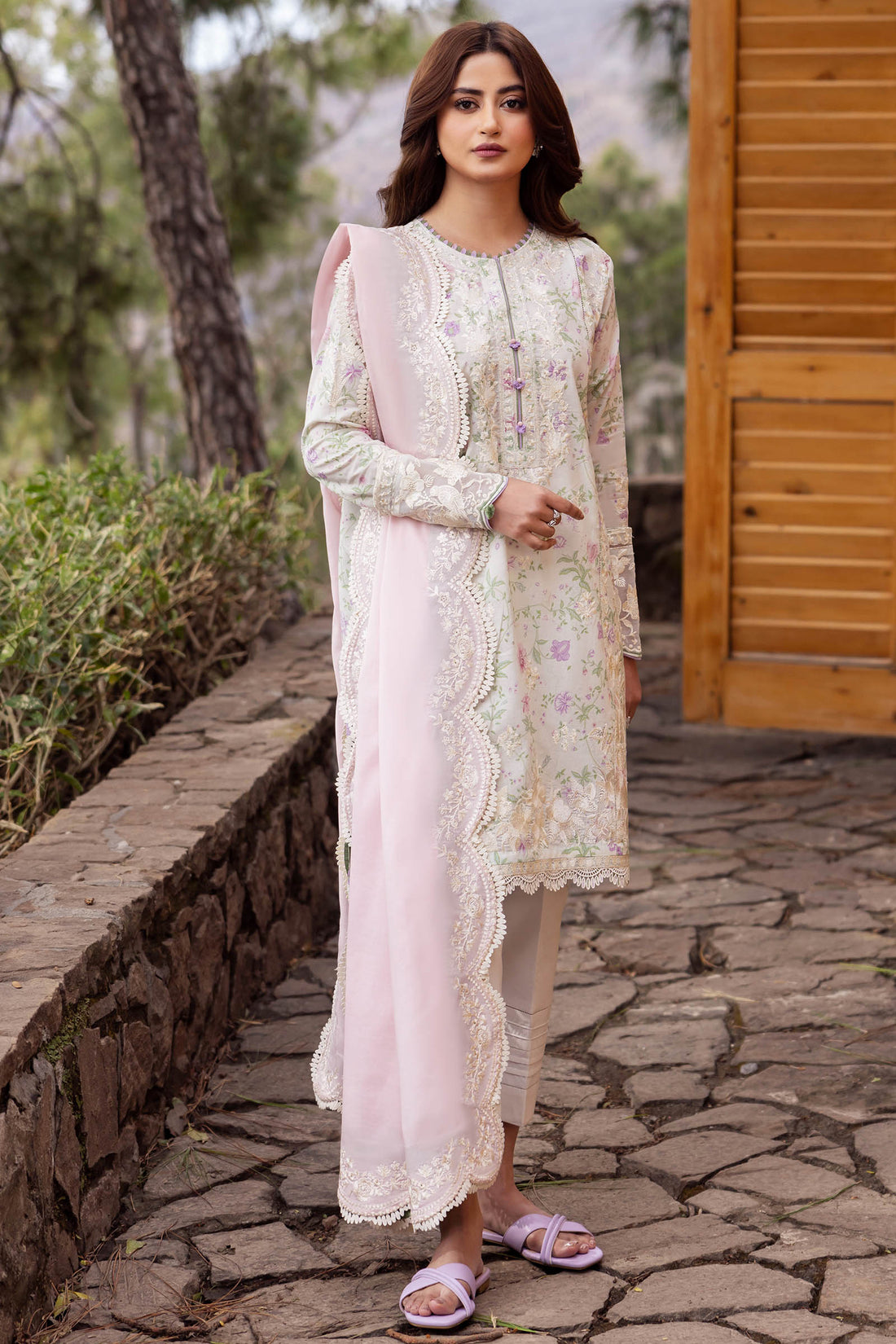 Zaha | Lawn 24 | LEYLA (ZL24-12 B) - by - Libasekhas UK - Registered Vendor of : Zaha - 100% Original Designer Dresss