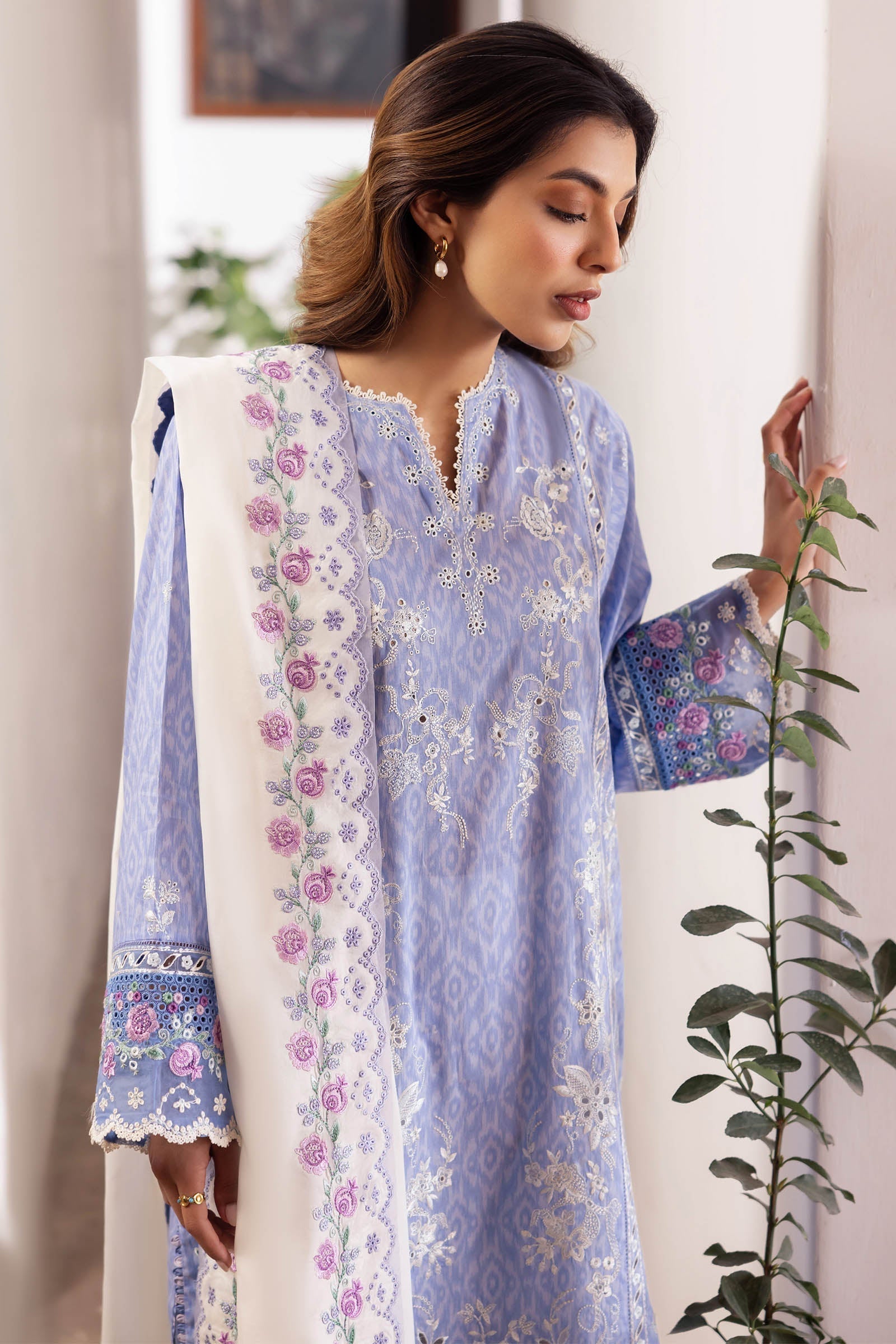 Zaha | Lawn 24 | NARINA (ZL24-15 B) - by - Libasekhas UK - Registered Vendor of : Zaha - 100% Original Designer Dresss