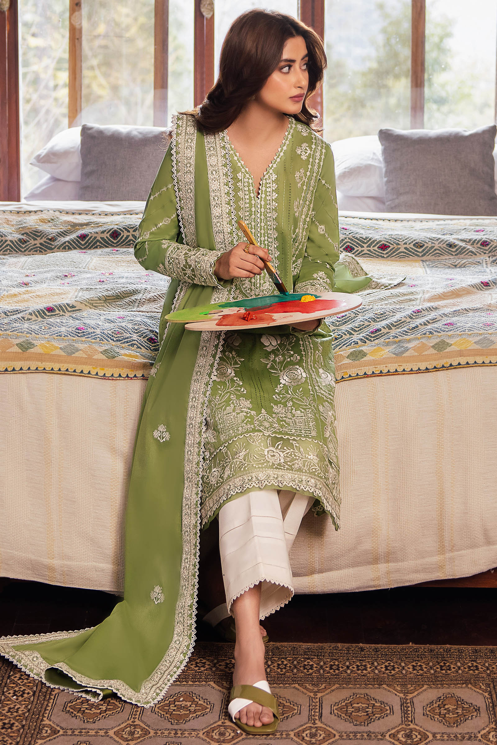 Zaha | Lawn 24 | ZEL (ZL24-08 A) - by - Libasekhas UK - Registered Vendor of : Zaha - 100% Original Designer Dresss