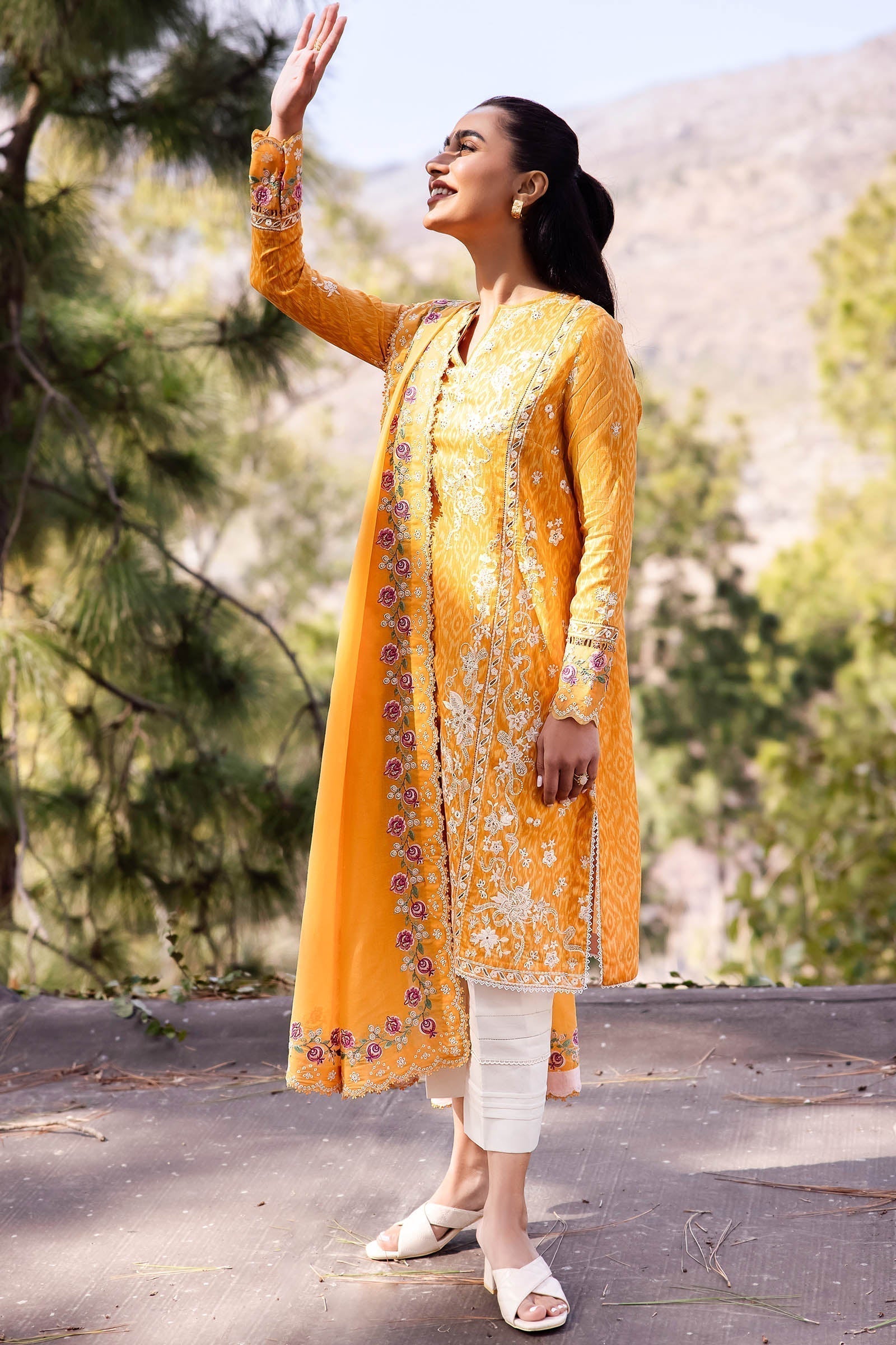Zaha | Lawn 24 | NARINA (ZL24-15 A) - by - Libasekhas UK - Registered Vendor of : Zaha - 100% Original Designer Dresss